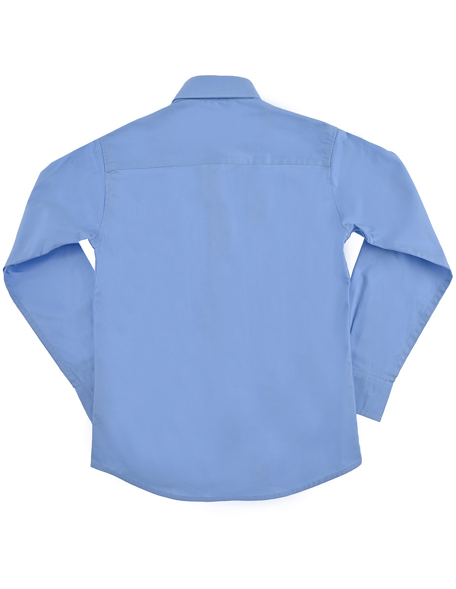 Camisa azul claro clásica- niño ML
