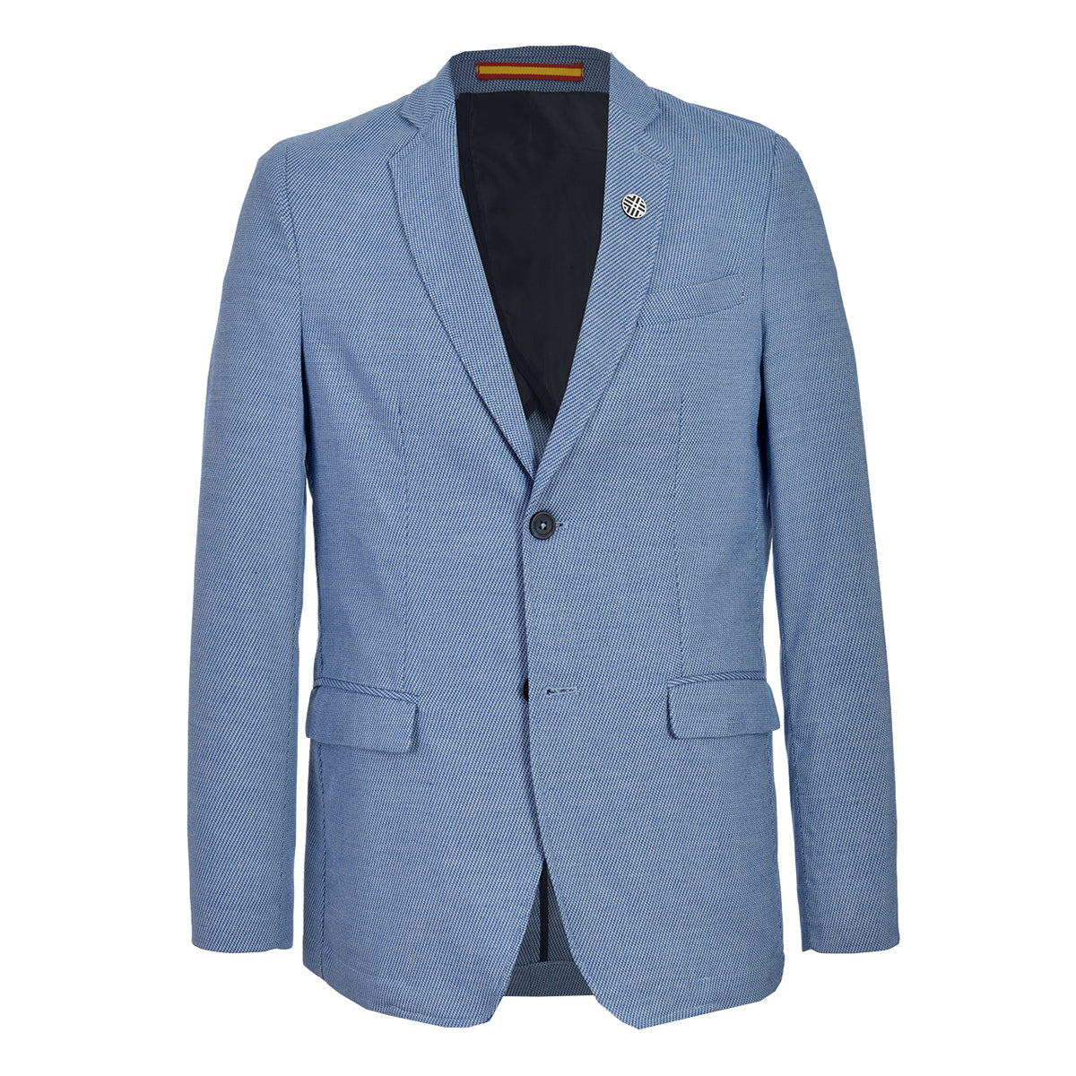 Blazer Casual a puntos azul claro
