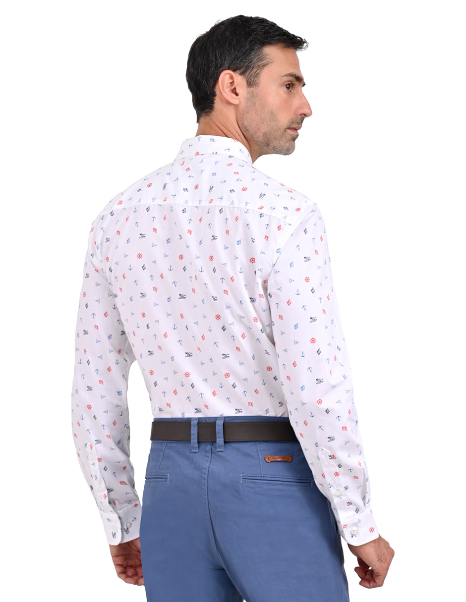 Camisa Manga Larga con pequeños motivos