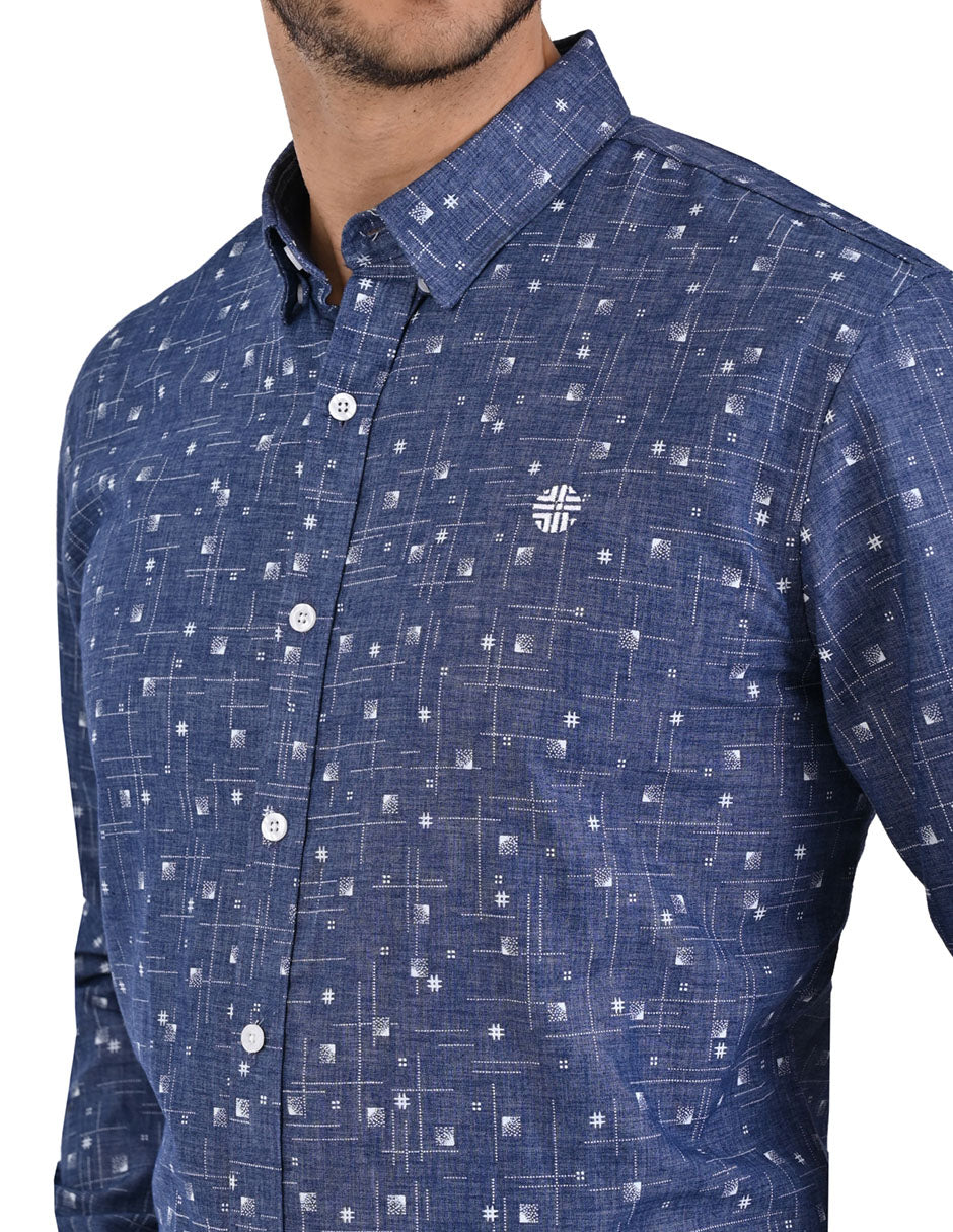 Camisa Manga Larga con pequeños motivos