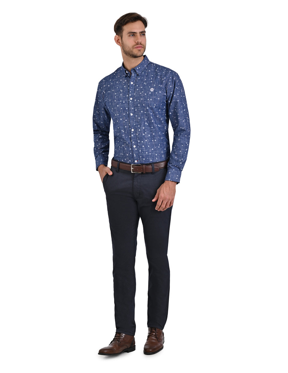 Camisa Manga Larga con pequeños motivos