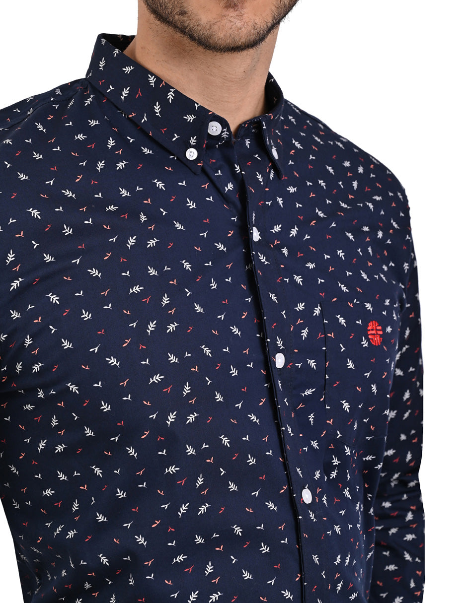 Camisa Manga Larga con pequeños motivos