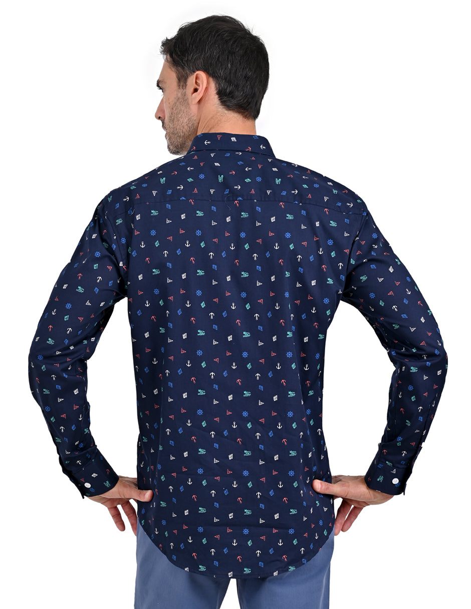 Camisa Manga Larga con pequeños motivos