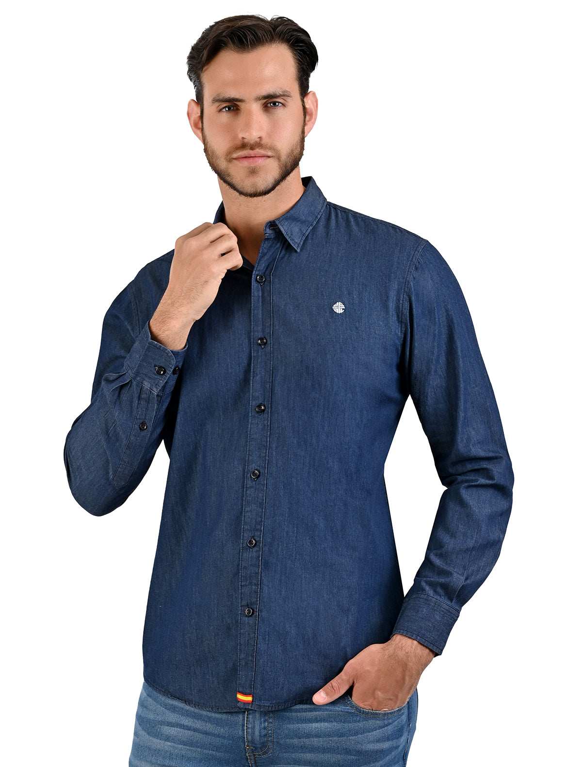 Camisa ML Lisa Mezclilla/Azul Oscuro