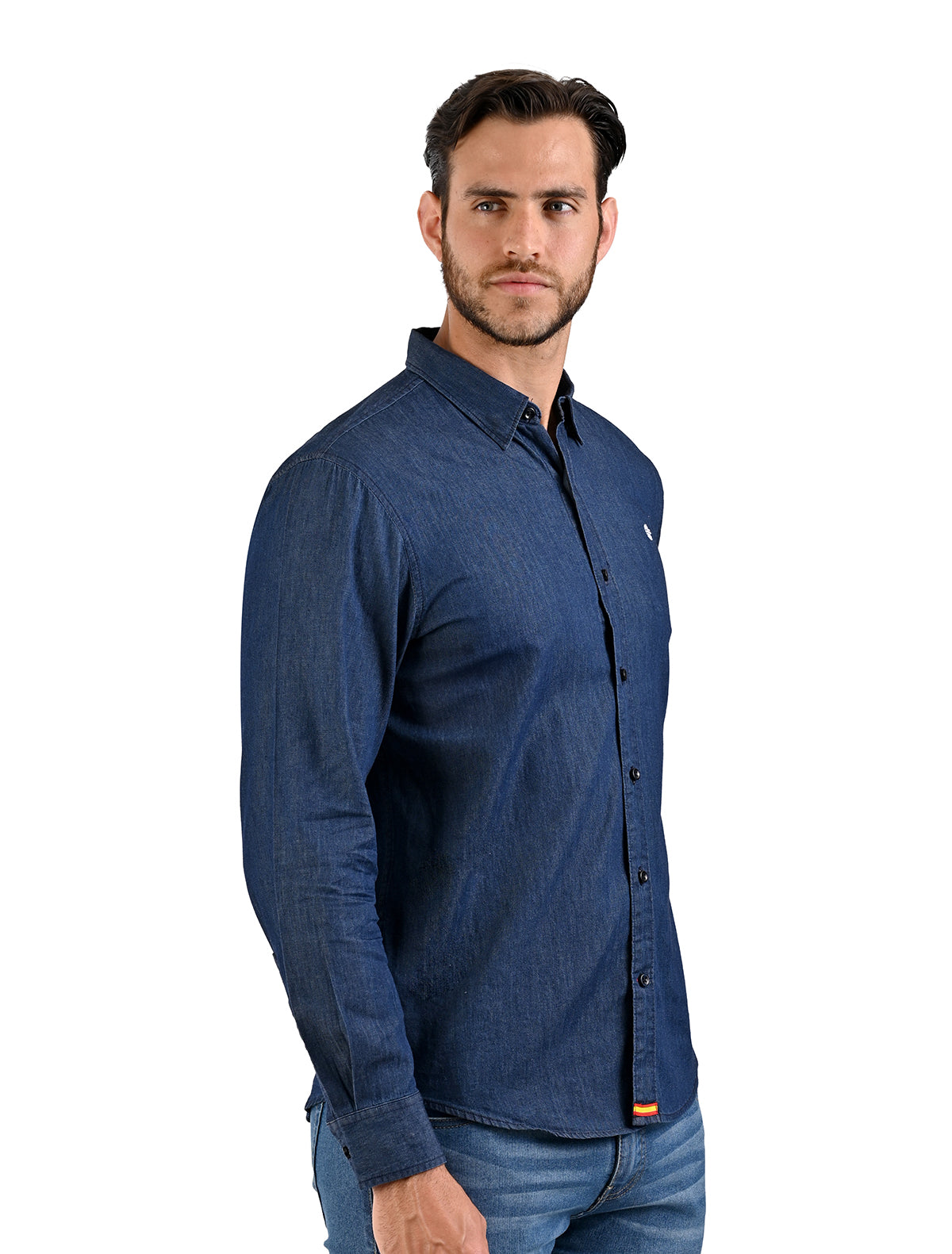 Camisa ML Lisa Mezclilla/Azul Oscuro