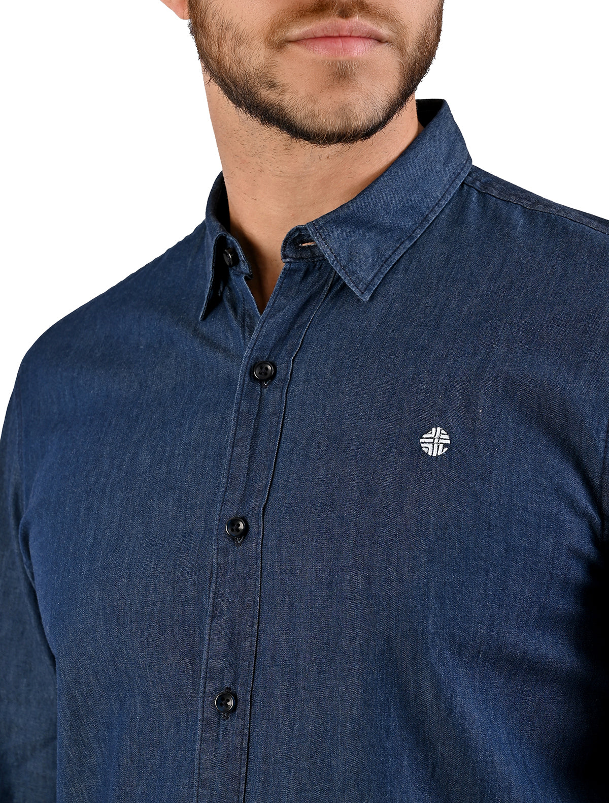Camisa ML Lisa Mezclilla/Azul Oscuro