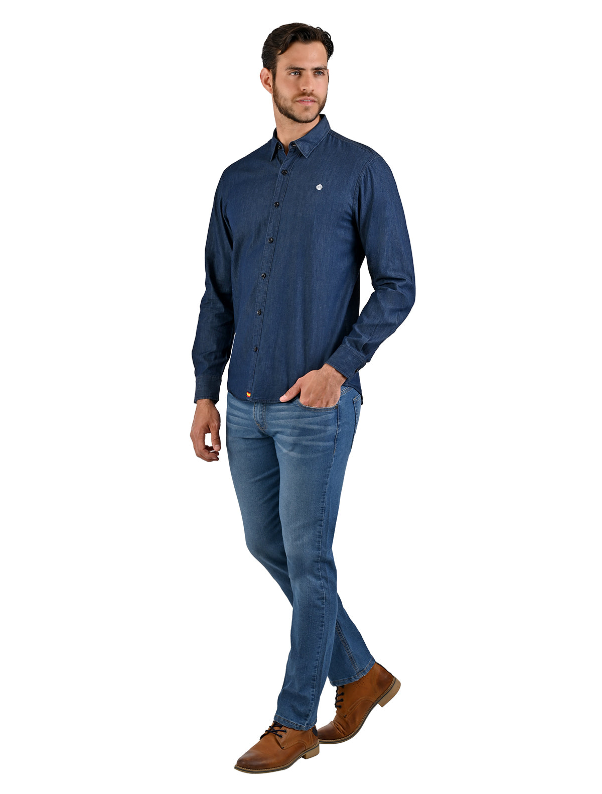 Camisa ML Lisa Mezclilla/Azul Oscuro
