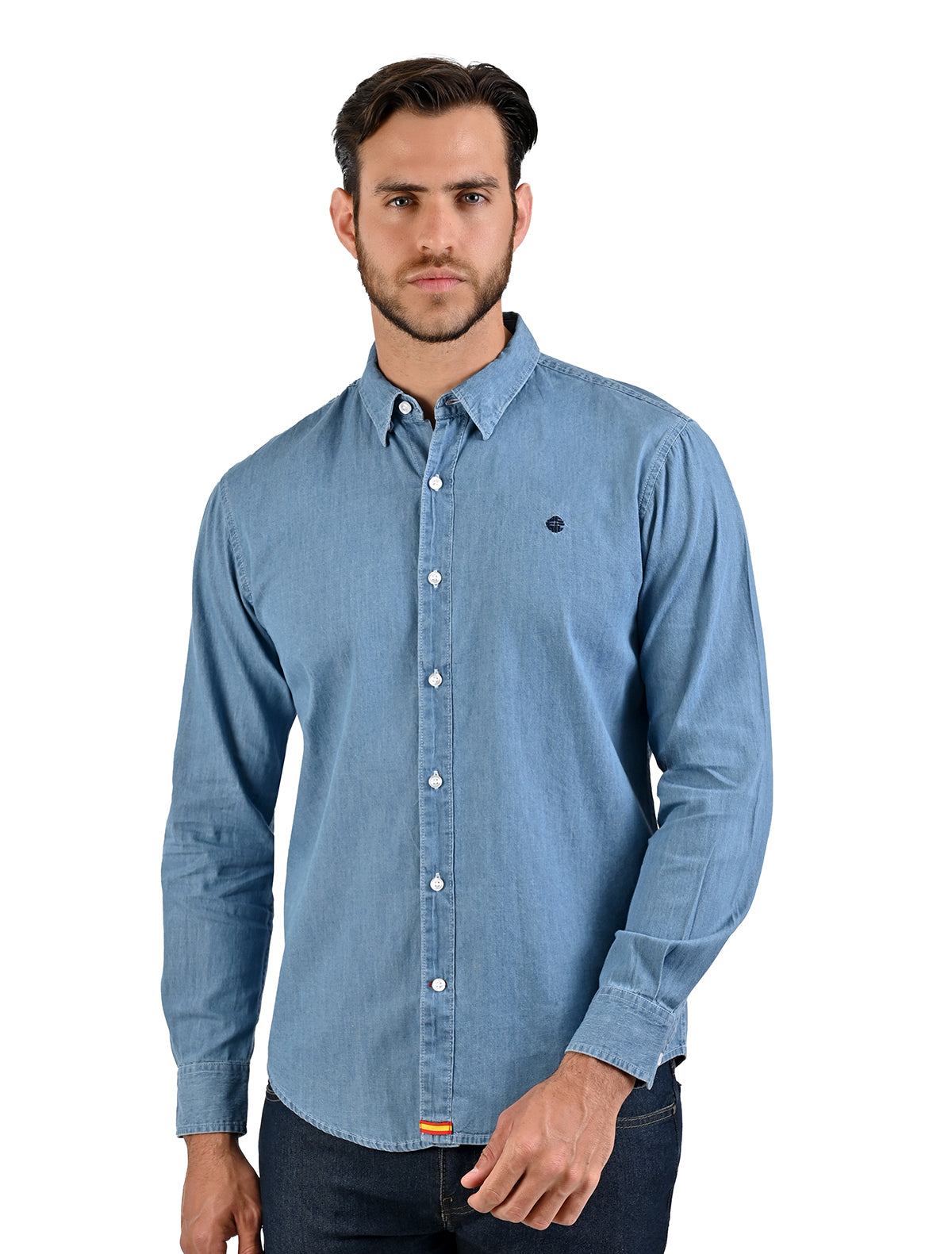 Camisa ML Lisa Mezclilla/Azul Claro