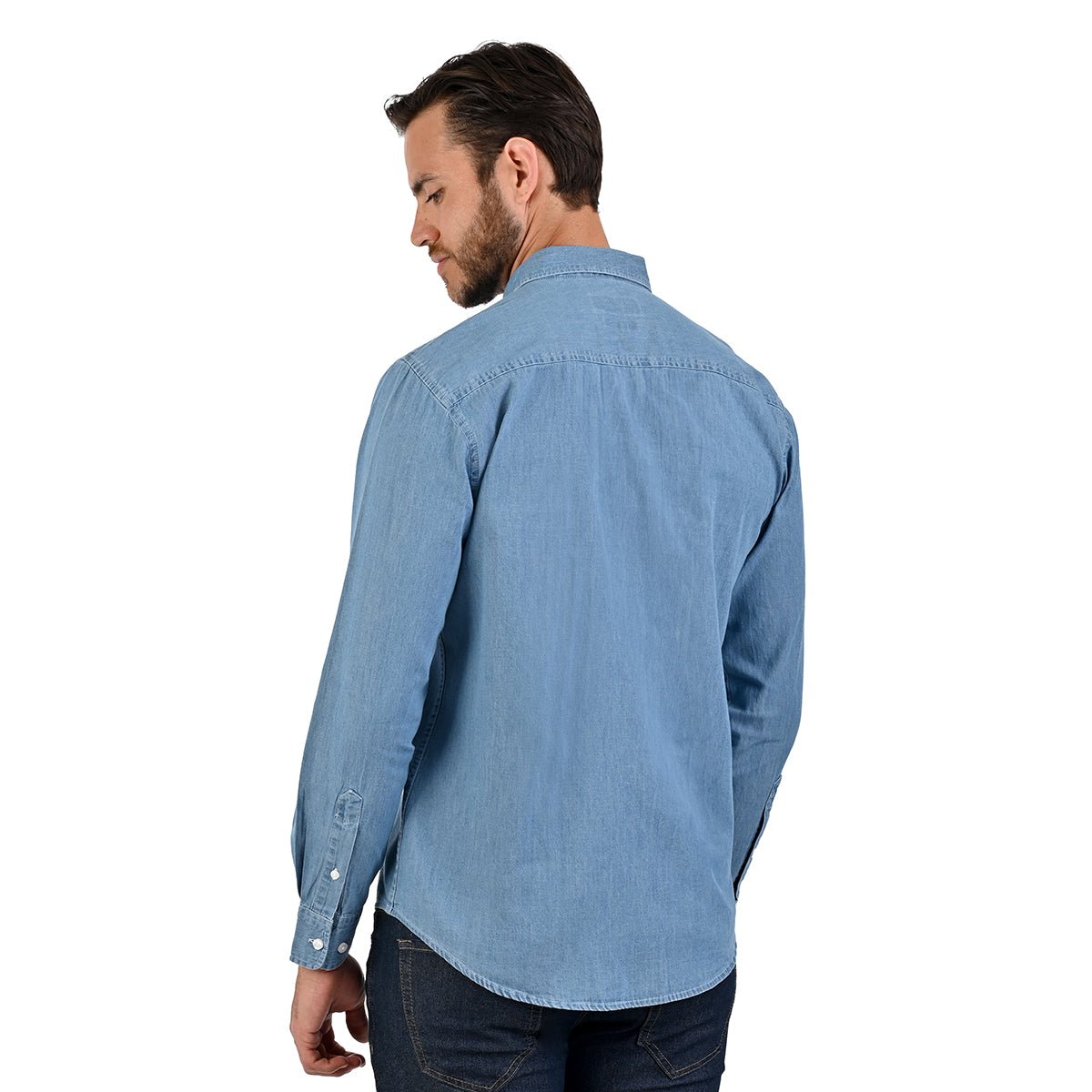 Camisa ML Lisa Mezclilla/Azul Claro