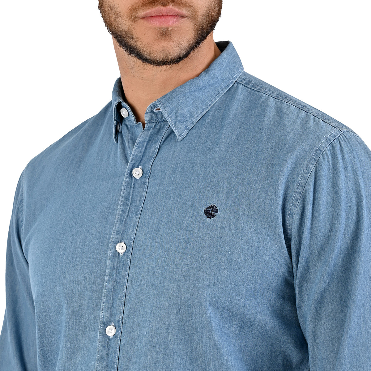 Camisa ML Lisa Mezclilla/Azul Claro