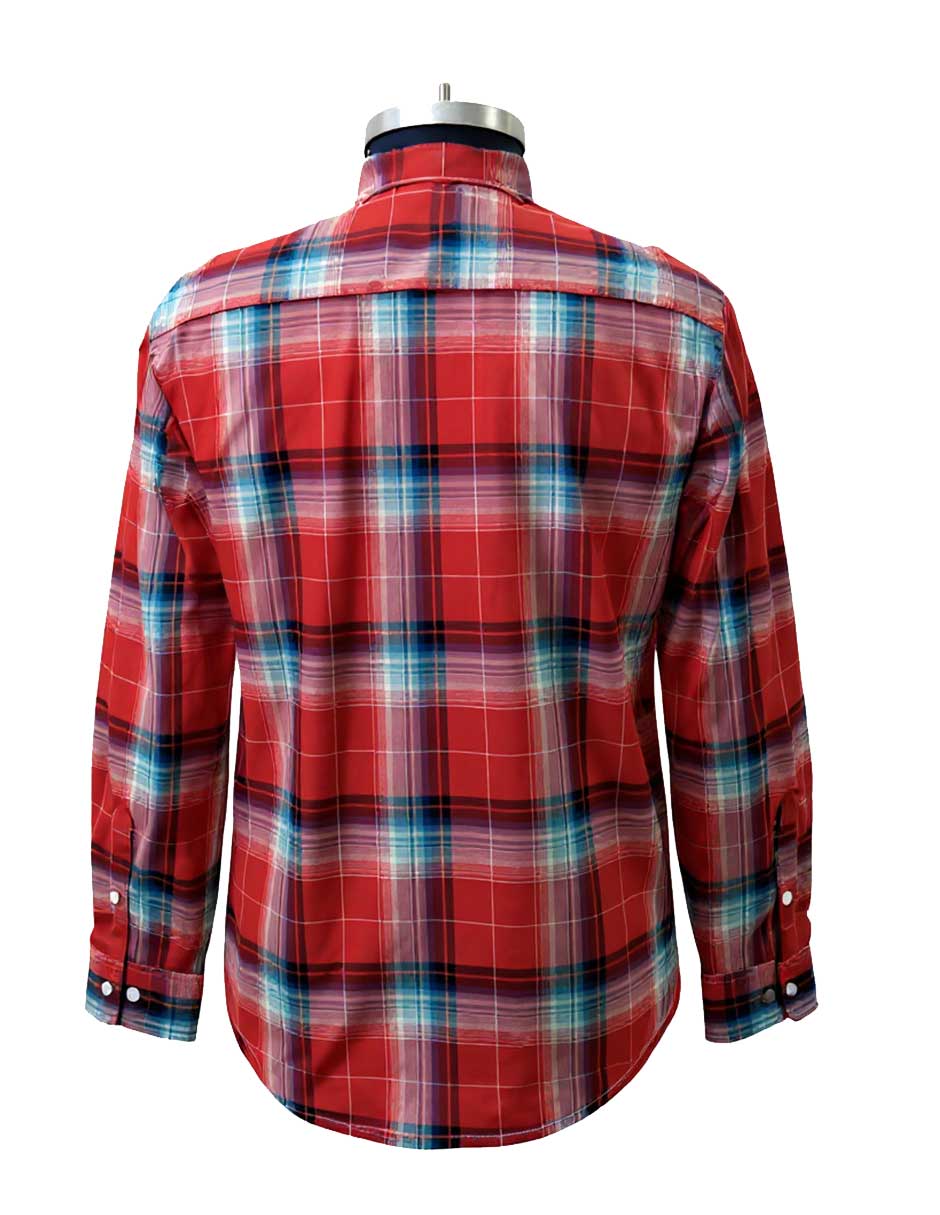 Camisa roja a cuadros grandes ML